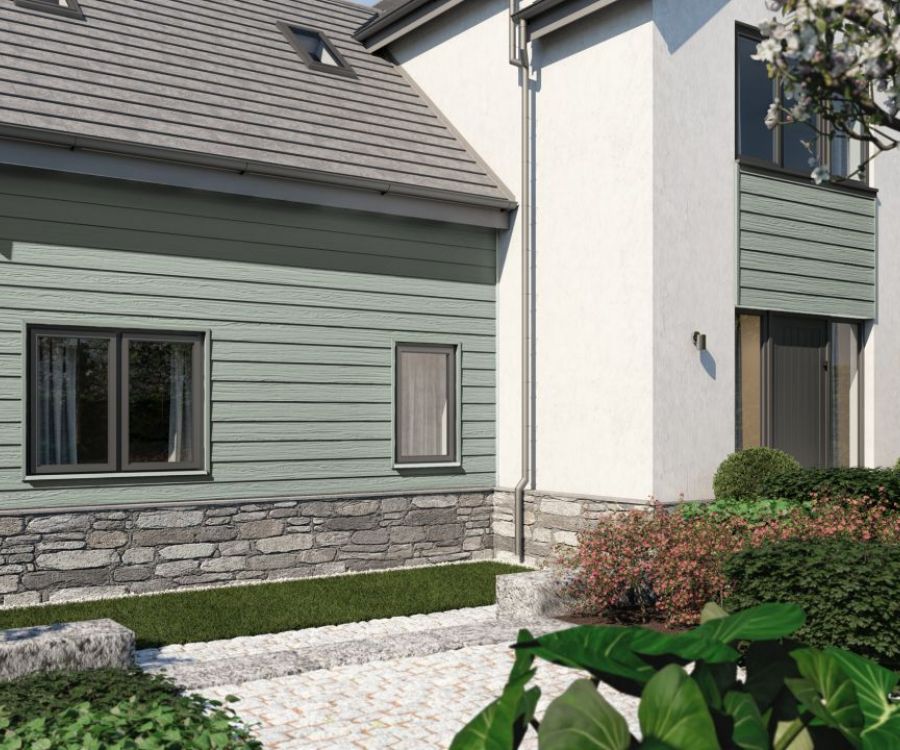 Sage Green Fibre Cement Composite Cladding