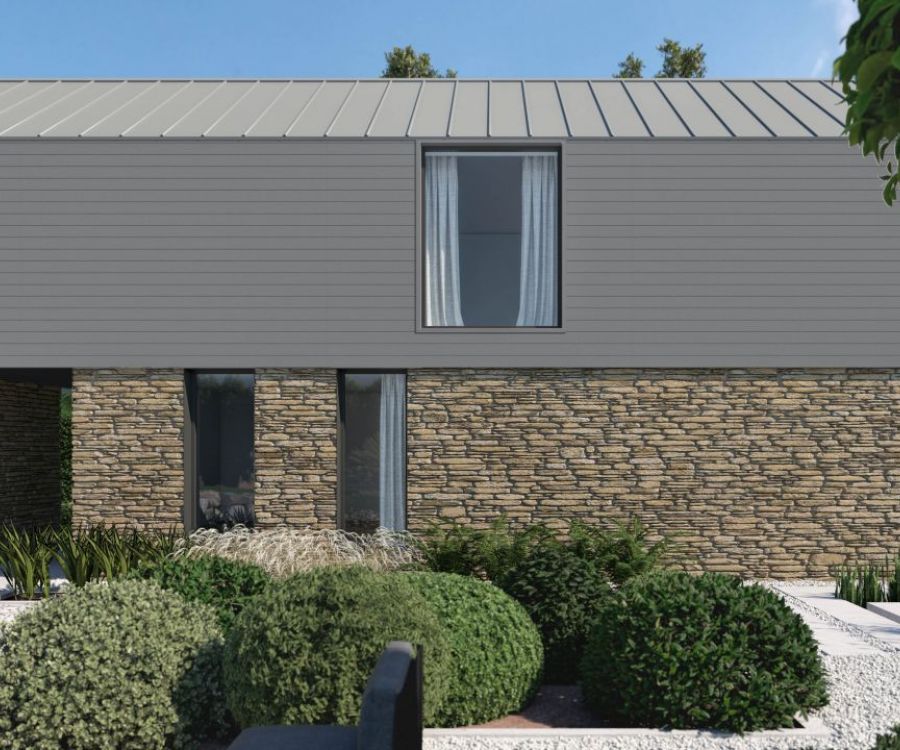 Light Grey Smooth Composite Cladding