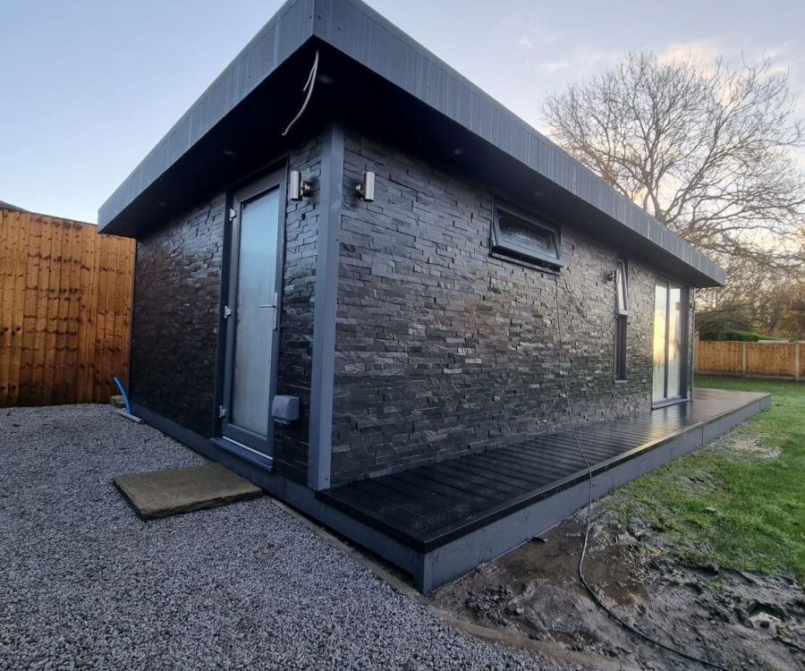 Maxi Black Slate Composite Stone Cladding