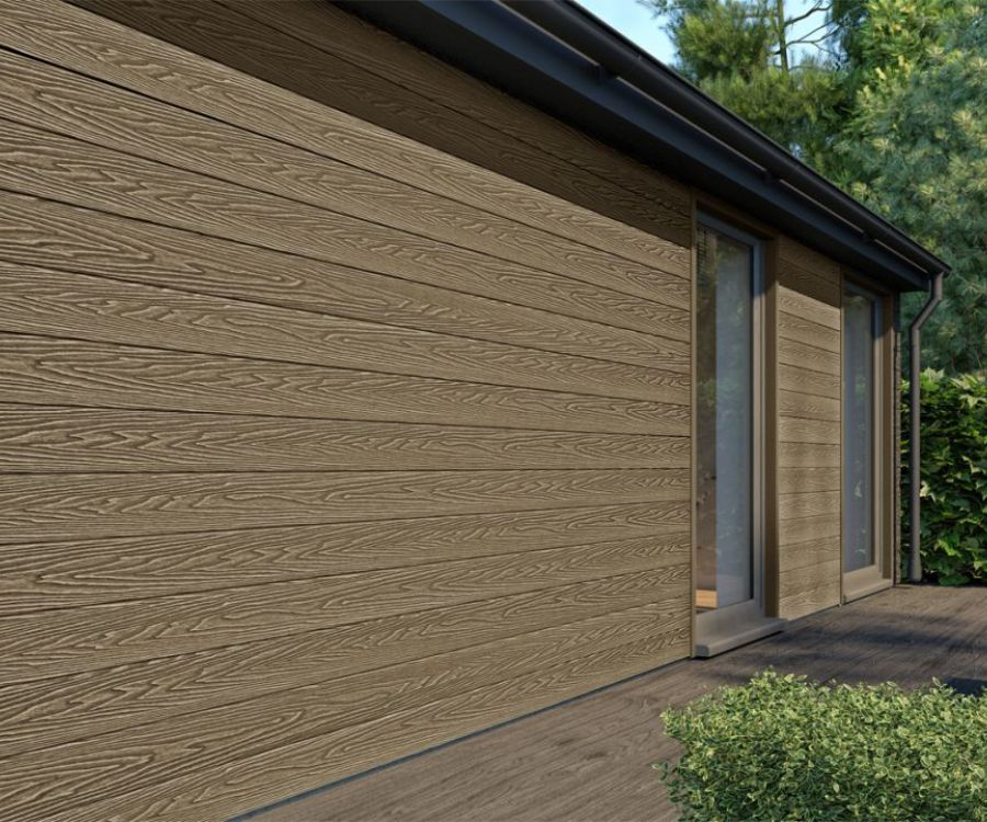 Teak Woodgrain Composite Cladding